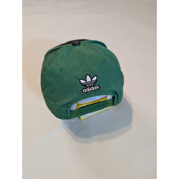 Adidas Boston Celtics NBA Big Logo Cap Snapback Hat Green Black Color Block - Picture 3 of 5